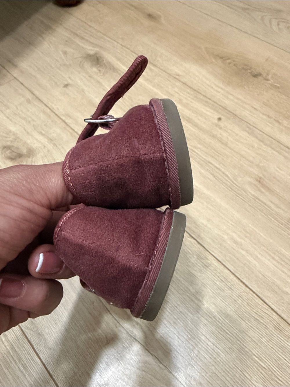 Zara Suede Kids Mary Jane Shoes - Picture 3 of 9